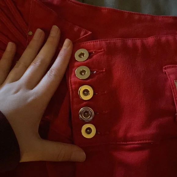 Women’s Lowell red jeans size 14 - Picture 2 of 9